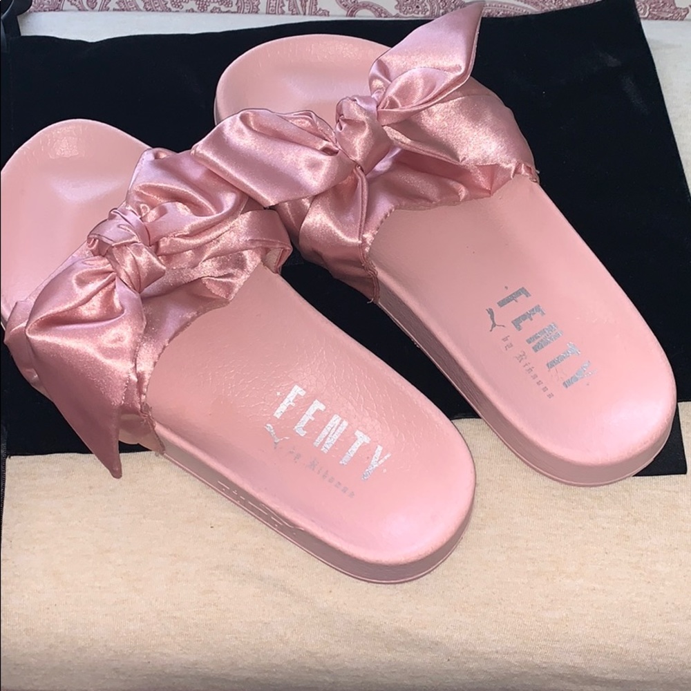 Fenty by Rihanna pink Puma slides sandals 5.5